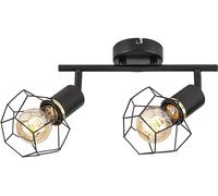 Rabalux Fran lampada da soffitto 2x40 W nero 71066