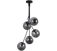 Rabalux Glory lampada sospesa 5x40 W nero-fumé 3508