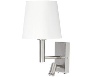 Rabalux Harvey lampada da parete 2x W bianco-cromo-satinato 6539