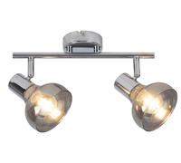 Rabalux Holly lampada da soffitto 2x40 W cromo-fumé 5556