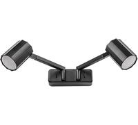 Rabalux Karter lampada da parete 2x5 W nero 73028