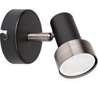 Rabalux Konrad lampada da parete 1x50 W nero-argento 73011