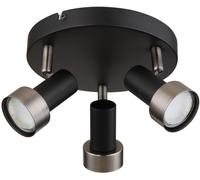 Rabalux Konrad lampada da soffitto 3x50 W nero-argento 73013