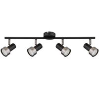 Rabalux Konrad lampada da soffitto 4x50 W nero-argento 73014