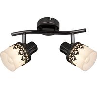 Rabalux Lacey lampada da soffitto 2x40 W bianco-nero 5342