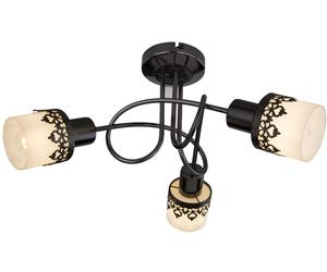 Rabalux Lacey lampada da soffitto 3x40 W bianco-nero 5343