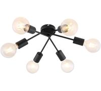 Rabalux Lamar lampada da soffitto 6x40 W nero 3990