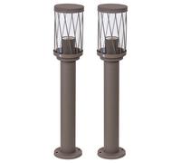 Rabalux Lampada da giardino Budapest E27 IP44 Marrone - 2 pezzi
