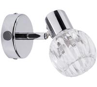 Rabalux Lauren lampada da parete 1x40 W cromo-trasparente 6091