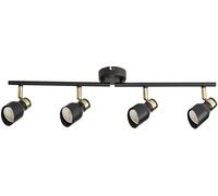 Rabalux Lilou lampada da soffitto 4x25 W nero-oro 73050