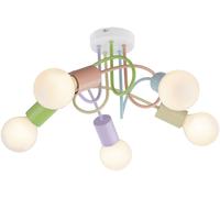 Rabalux Linett lampada da soffitto 5x40 W multicolore 6340