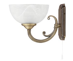 Rabalux Marlene lampada da parete 1x40 W marrone-alabastro 8541
