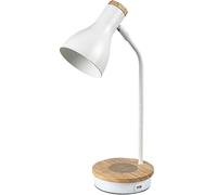 Rabalux Mosley lampada da scrivania 1x25 W bianco-legno 74001