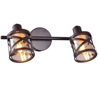 Rabalux Oberon lampada da parete 2x40 W ambra-marrone 5336
