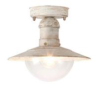 Rabalux Oslo - Lampada a sospensione da esterno, Metallo Plastica, bianco anticato, 24 x 24 x 21,5 cm, E27