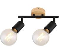 Rabalux Pablo lampada da soffitto 2x40 W nero 3977