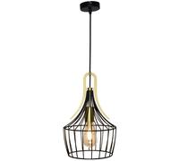 Rabalux Parov lampada sospesa 1x40 W nero-oro 4925