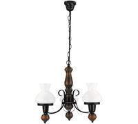 Rabalux Petronel lampada sospesa 3x60 W nero-marrone 7078
