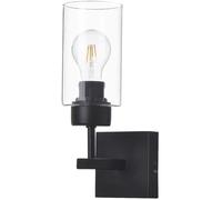 Rabalux Prudence lampada da parete 1x40 W nero-trasparente 2671