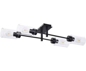 Rabalux Prudence lampada da soffitto 4x40 W nero-trasparente 2672