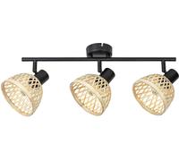Rabalux Rattan lampada da soffitto 3x15 W nero-beige 3135