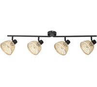 Rabalux Rattan lampada da soffitto 4x15 W nero-beige 3136