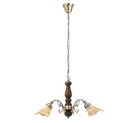 Rabalux Rustic 3 lampada sospesa 3x40 W ottone-marrone 7093