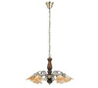 Rabalux Rustic 3 lampada sospesa 5x40 W ottone-marrone 7095