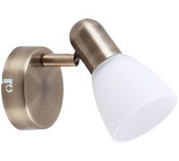 Rabalux Soma lampada da parete 1x40 W bianco-marrone 6306