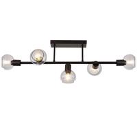 Rabalux Sullivan lampada da soffitto 5x40 W nero-fumé 3296