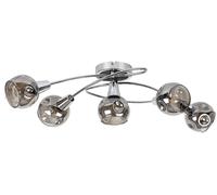 Rabalux Tamara lampada da soffitto 5x40 W cromo-fumé 5349