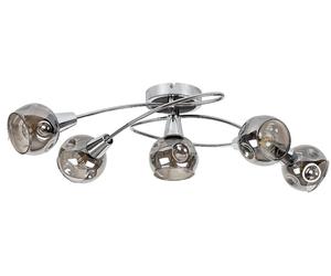 Rabalux Tamara lampada da soffitto 5x40 W cromo-fumé 5349
