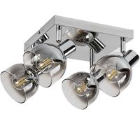 Rabalux Tarien lampada da soffitto 4x40 W cromo-fumé 3250