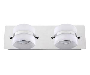 Rabalux Tony lampada da parete 2x5 W cromo-vetro opalino 5490