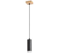 Rabalux Toras lampada sospesa 1x5 W nero-legno 72121