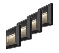 Rabalux Trento Lampada da Parete Esterno LED 4W IP65 Antracite - Set 4