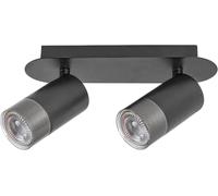 Rabalux Zircon lampada da soffitto 2x5 W nero-argento 5070