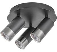 Rabalux Zircon lampada da soffitto 3x5 W nero-argento 5071