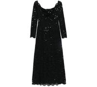Rabanne - Abito con Paillettes e Pizzo con Spalle Scoperte - - Dresses - Donna - Nero - S