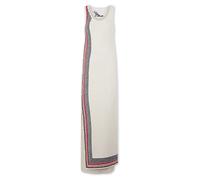 Rabanne - Abito lungo a righe in jersey di spugna senza maniche - - Dresses - Donna - Bianco - M