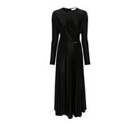 Rabanne, ,Dresses ,Donna ,Nero ,S Abito in Viscosa Drappeggiato