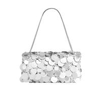Rabanne, ,Bags ,Donna ,Grigio ,ONE SIZE Sparkle Baguette Bag