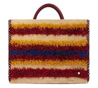 Rabanne - Borsa a righe in rafia con frange - - Bags - Donna - Multicolore - ONE SIZE