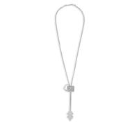 Rabanne - Collana chiave in argento con strass - - Accessories - Donna - Grigio - ONE SIZE