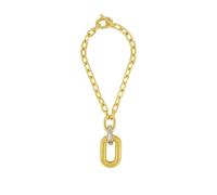 Rabanne - Collana con maglie XL e ciondolo - - Accessories - Donna - Giallo - ONE SIZE