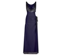 Rabanne, ,Dresses ,Donna ,Blu ,XS Abito in Mesh e Jersey Blu Notte