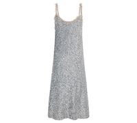 Rabanne, ,Dresses ,Donna ,Grigio ,S Abito Argento con Paillettes al Ginocchio