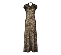 Rabanne, ,Dresses ,Donna ,Marrone ,M Abito Maxi con Stampa Leopardata