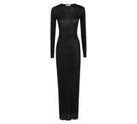 Rabanne, ,Dresses ,Donna ,Nero ,S Abito Nero in Maglia con Strass