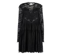 Rabanne, ,Dresses ,Donna ,Nero ,XS Abito in misto viscosa con inserti in pizzo